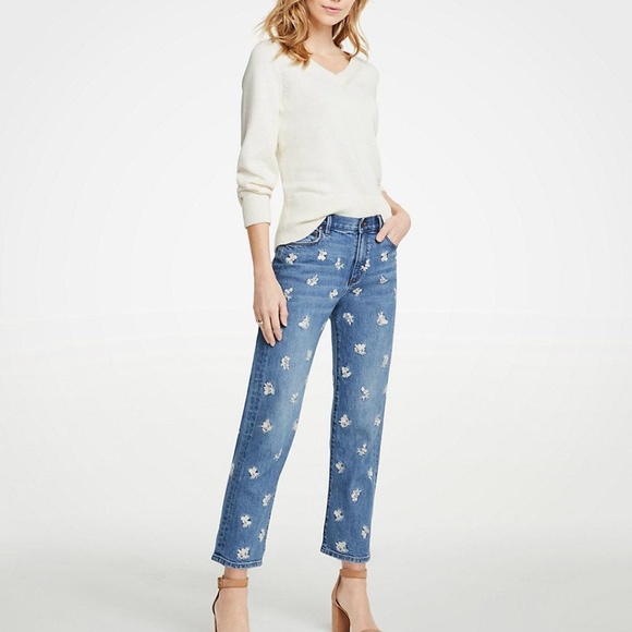 ann taylor cropped jeans